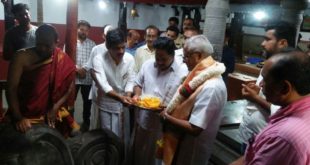 ಕಾಳಿಕಾಂಬ ವಿನಾಯಕ ದೇವಸ್ಥಾನಕ್ಕೆ ಲೋಬೊ ಭೇಟಿ