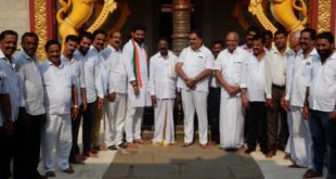 ಕಾಂಗ್ರೆಸ್ ಅಭ್ಯರ್ಥಿ ಮಿಥುನ್ ರೈ ನಂದಾವರ ದೇವಸ್ಥಾನ ಭೇಟಿ